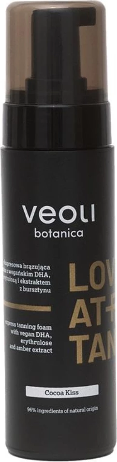 Shkumë për nxirje trupore për femra Veoli Botanica Love At First Tan Express Bronzing Foam Cocoa Kiss, 200ml