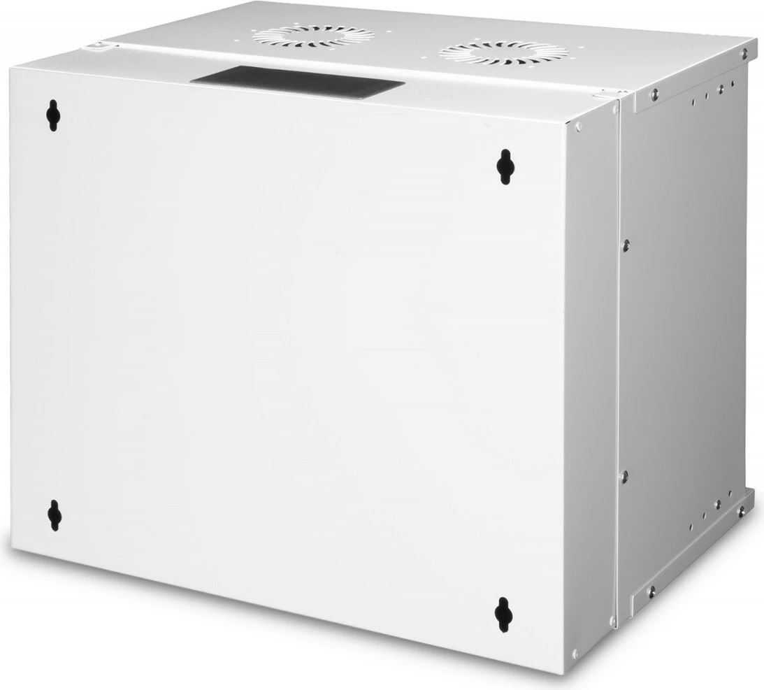Kasë rrjeti për mur Digitus DN-49204, 19" 9U, 460x540x400mm, xham, Gri