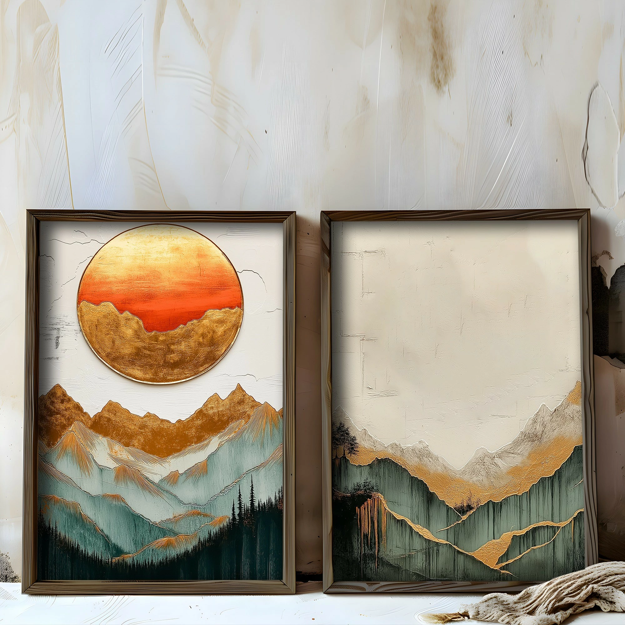 Pikturë dekorative me kornizë MDF (2 copë), Wallity, TUN139