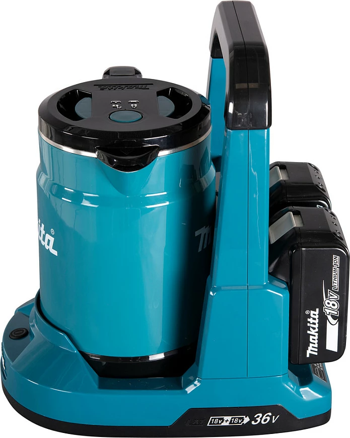 Zierëse uji me bateri Makita DKT360Z, 0.8L, pa kabllo, zi/kaltër