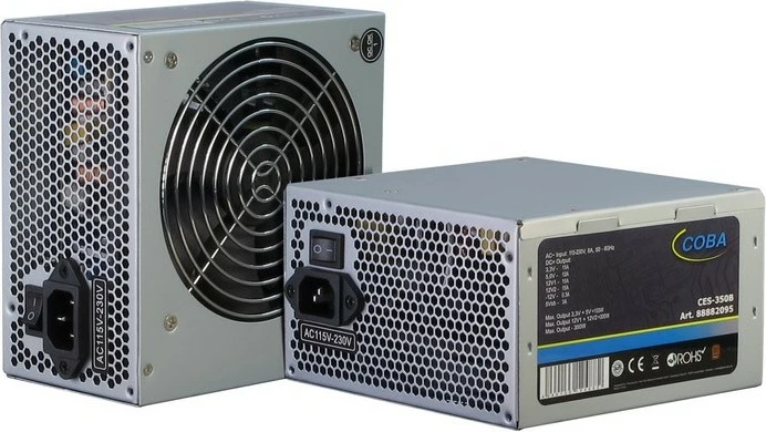 Furnizues energjie Inter-Tech Coba CES-350B, 350W, ATX, 80 PLUS Bronze, argjendtë