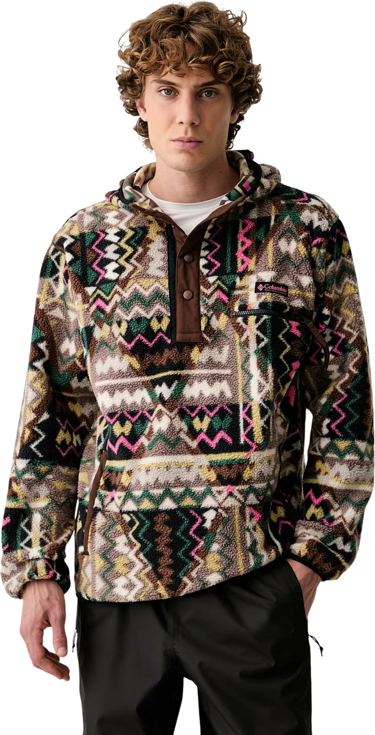Duks për meshkuj Columbia Helvetia II Printed Hoodie 2090881, kafe