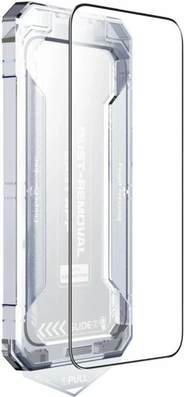 Xham i temperuar mbrojtës ekrani Mobile Origin Silver Screen Guard për iPhone Air, 9H, 0.33 mm, full coverage, me aplikator