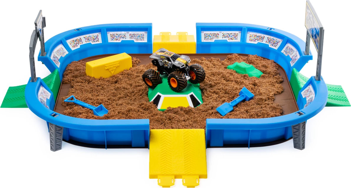 Monster Jam Monster Truck Dirt Arena Playset - 1:64