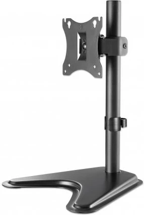 Mbajtëse tavoline për monitor Manhattan 462037, për ekrane 10-27", rregullim manual, VESA 75x75/100x100, e zezë