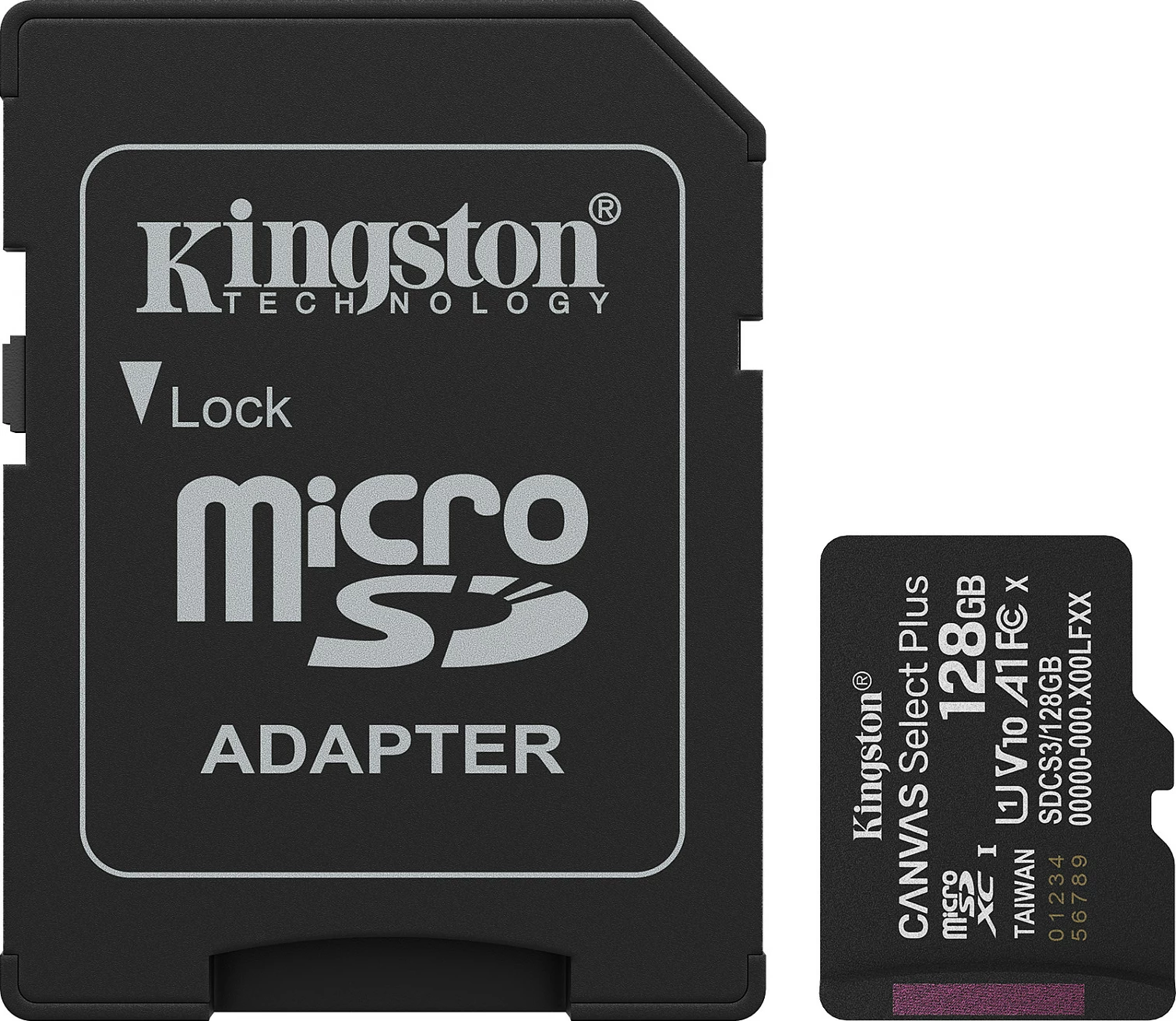 Kartelë memorie Kingston Canvas Select Plus Gen3 128GB microSDXC me adapter