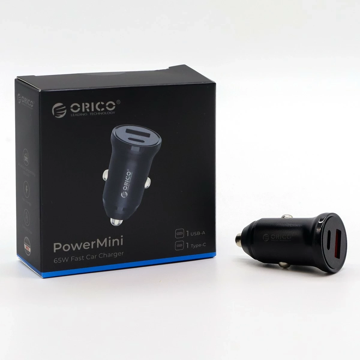 Karikues veture Orico PD 65W, USB-C, USB-A, zi