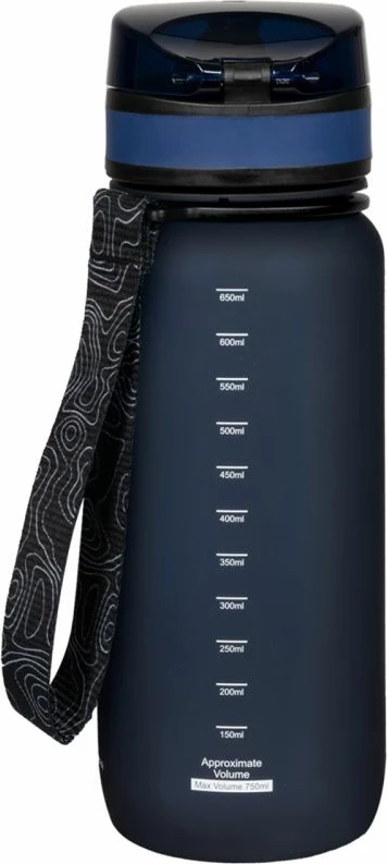 Shishe uji Alpinus Trysil 650 ml për aktivitete sportive, ngjyrë blu e errët