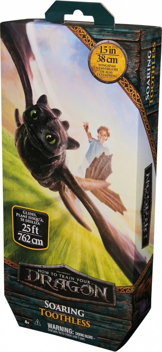 Figurinë aksioni Spin Master How to Train Your Dragon Flying Toothless, 38 cm