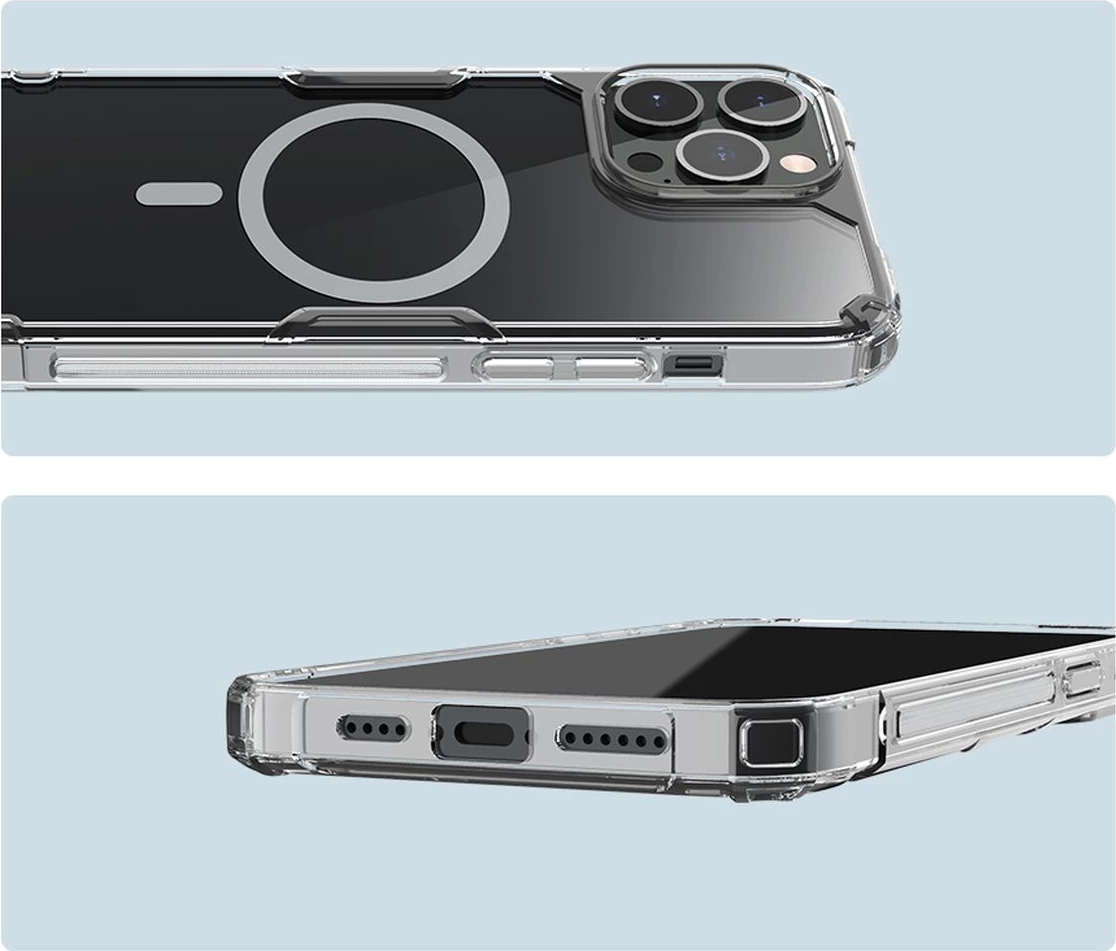 Mbështjellës Nillkin Nature Pro për iPhone 15 Pro Max me MagSafe, i bardhë