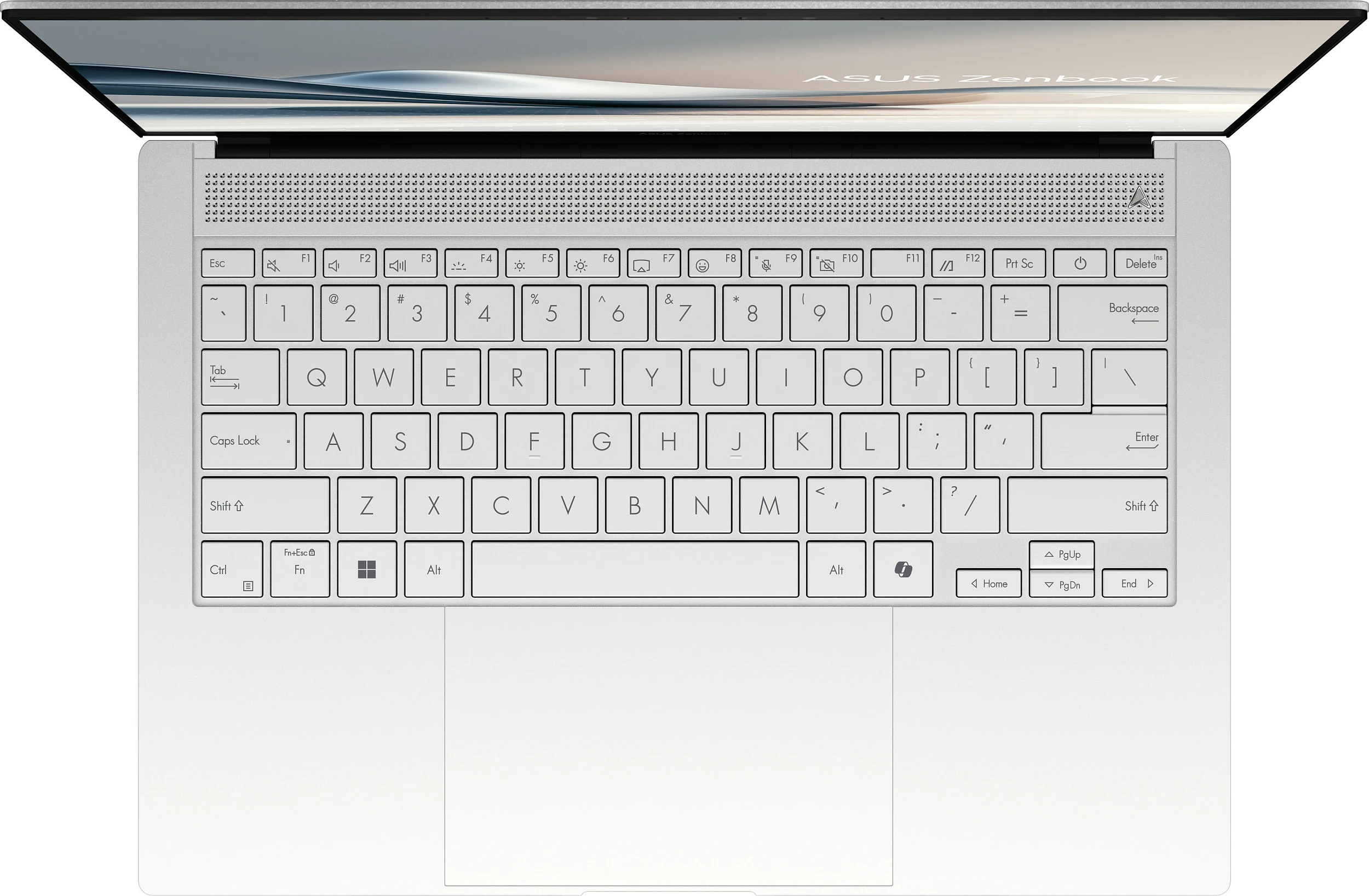 Laptop ASUS Zenbook S14 OLED UX5406SA-PV524W, Core Ultra 7 258V, 32GB RAM Memorje, 1TB SSD, 14" 2880x1800, Scandinavian White