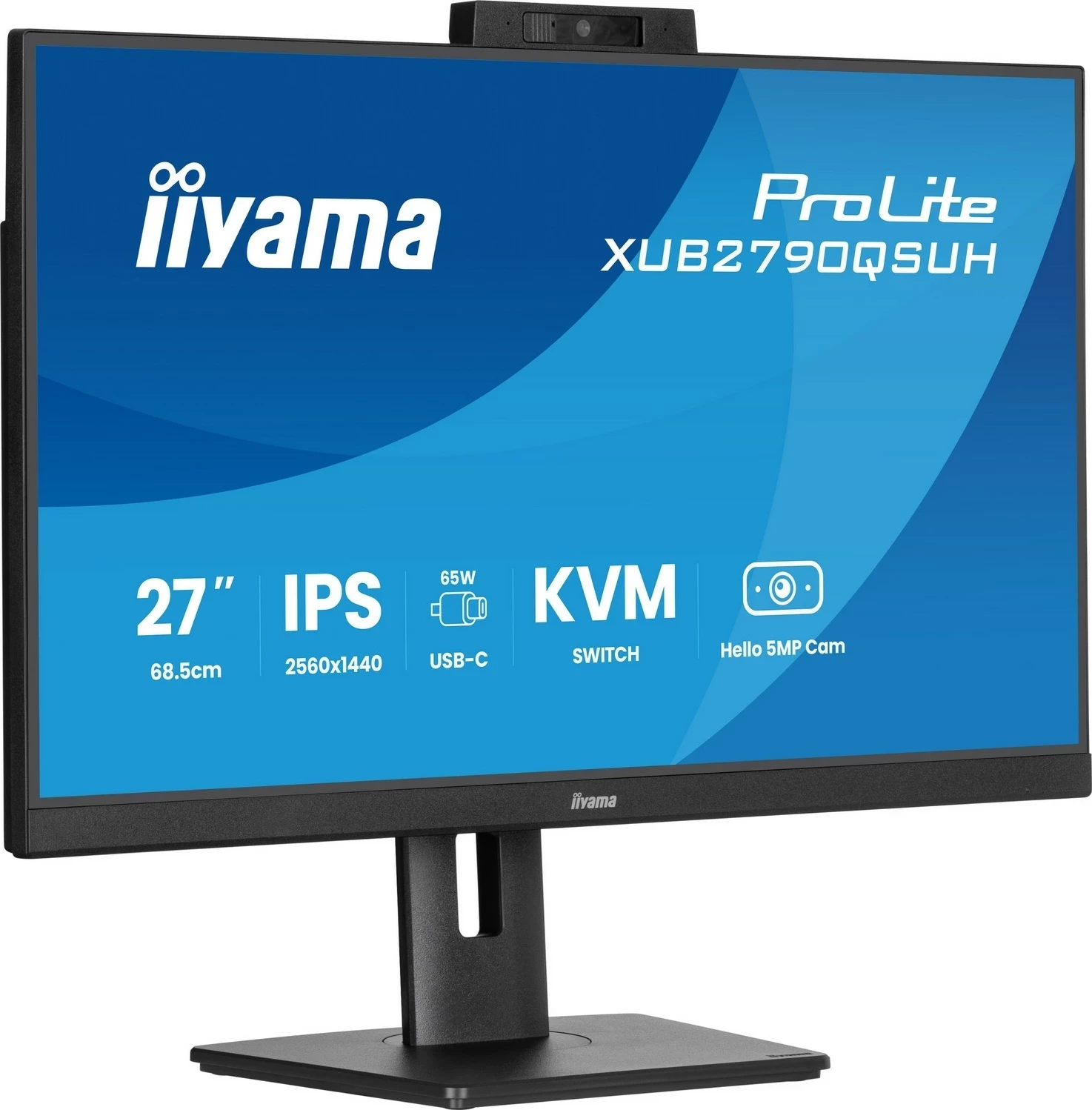 Monitor iiyama ProLite XUB2790QSUH-B2, 27 inch, IPS, 2K, 100Hz, USB-C, e zi