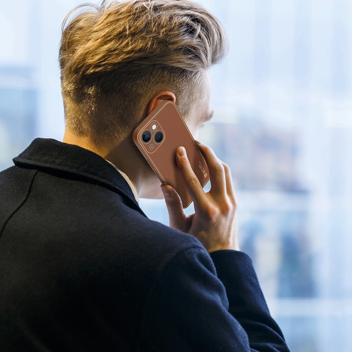 Mbështjellës Dux Ducis Yolo për iPhone 14 Plus, Kafe