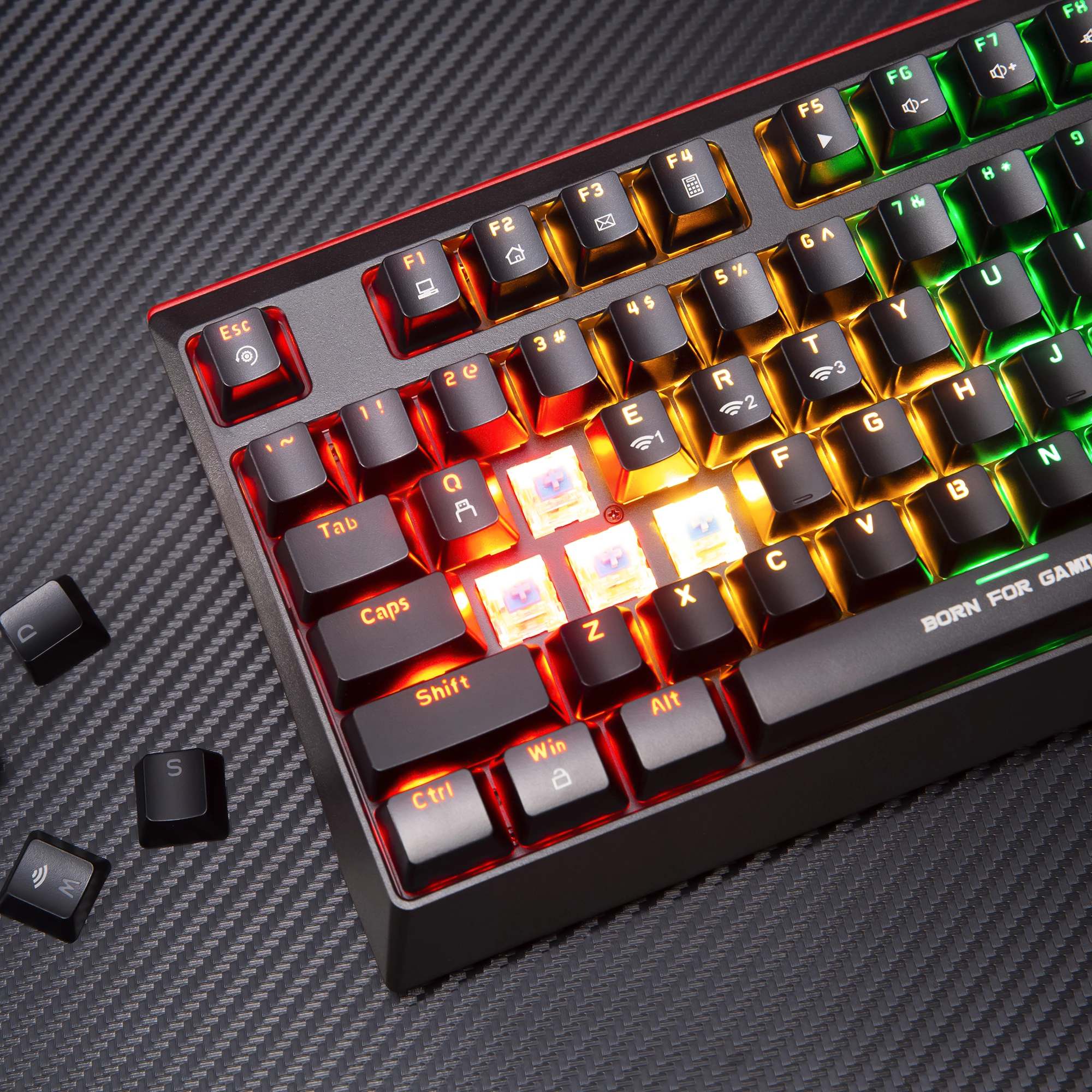 Tastierë mekanike wireless Marvo KG962W 60% RGB, e zezë