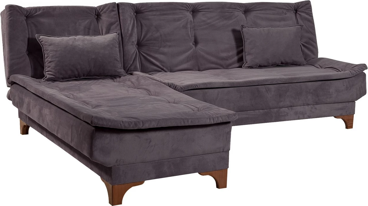 Kënd-sofa krevati Atelier del Sofa, kënd majtas, ngjyrë antracit