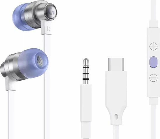 Kufje Logitech G333 (981-000930) me kabllo, 3.5mm + adapter USB-C, in-ear, të bardha