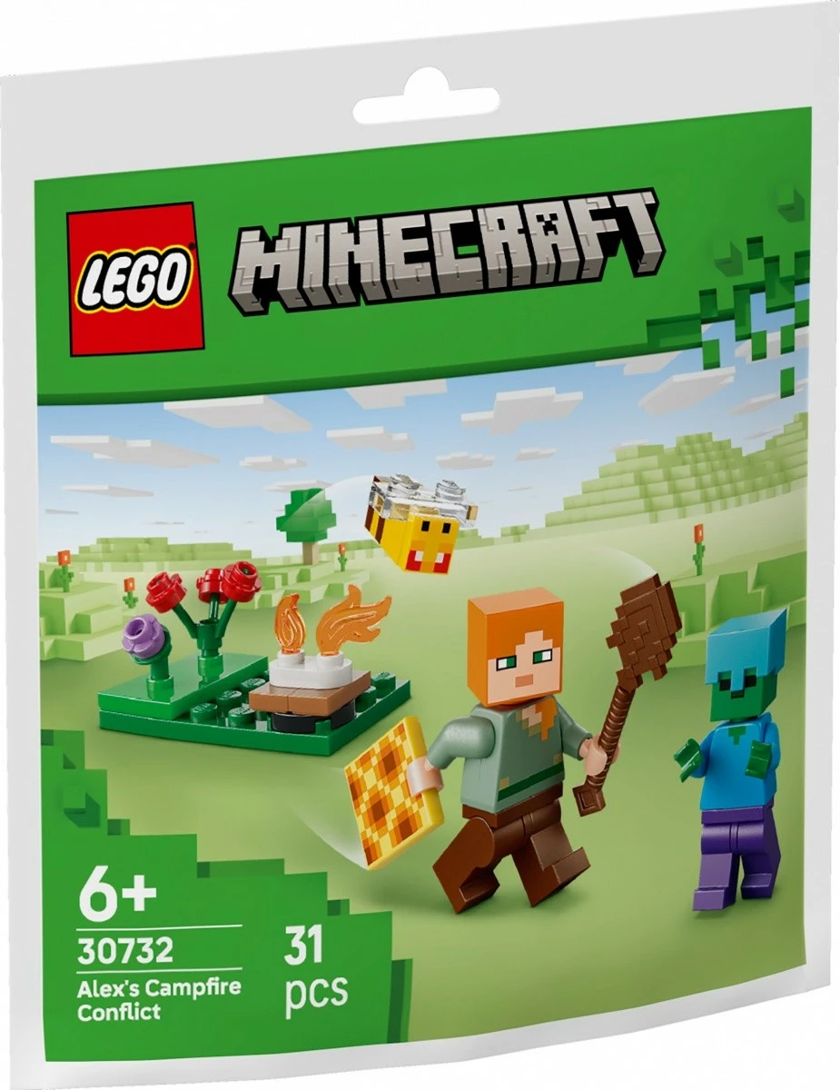 Set ndërtimi LEGO Minecraft 30732 Alex's Campfire Encounter 31 pjesë