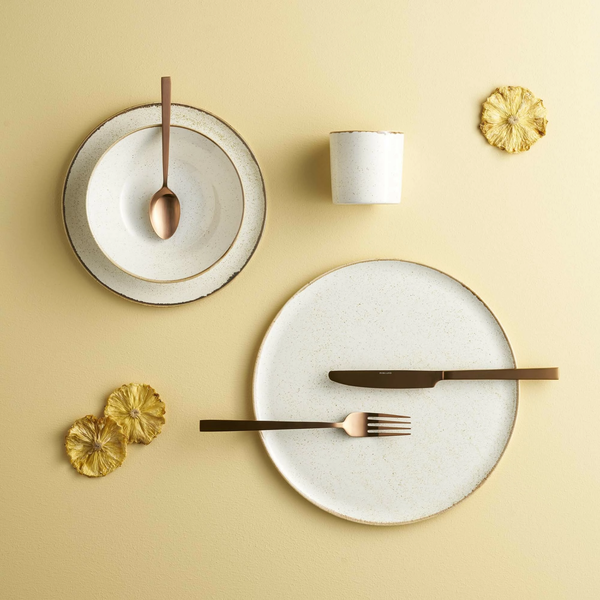 Tas bufeti, Porland, Seasons Sand, 250 mm, 2.12 L, porcelan, bezhë