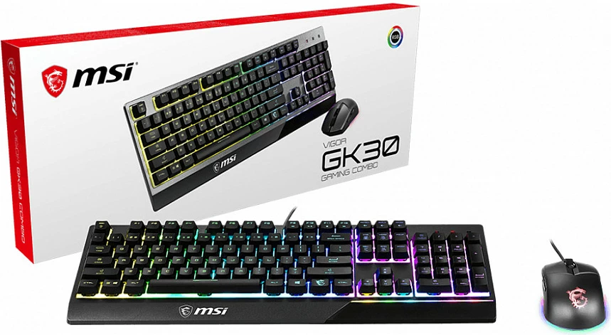 Set tastierë + maus MSI Vigor GK30 Combo, RGB, FR layout, zi