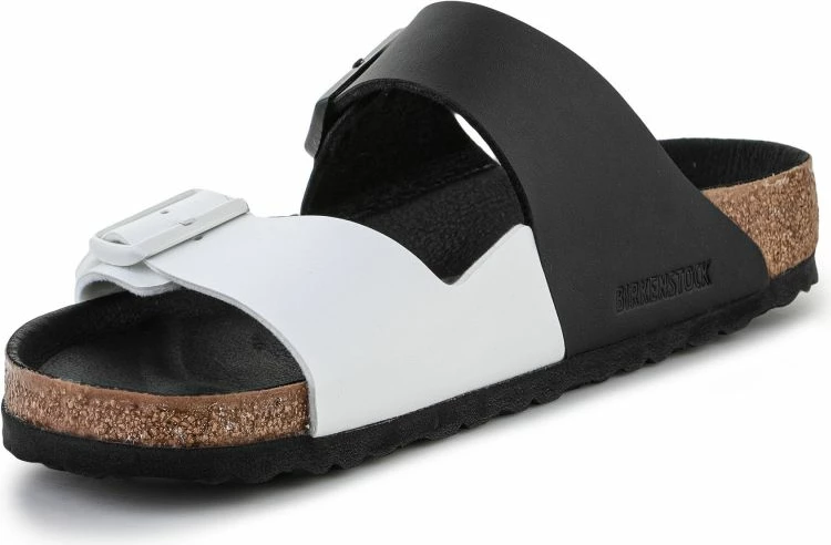 Atlete të brendshme Birkenstock Arizona Split për meshkuj dhe femra, të zeza dhe të bardha