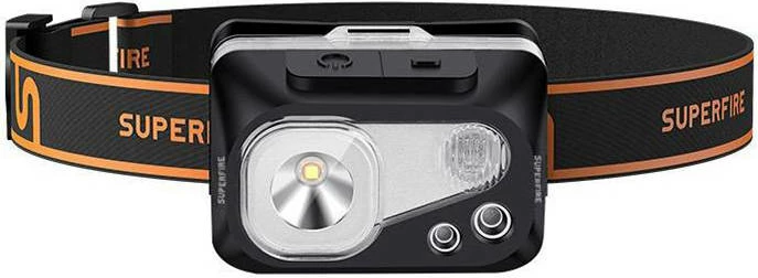 Llambë koke Superfire HL07, 320lm, USB, e zezë