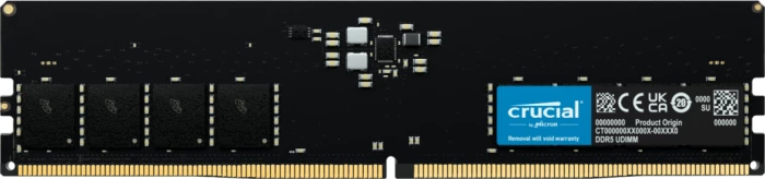 RAM Memorje Crucial CT8G48C40U5 8GB DDR5-4800 UDIMM CL40 1.1V, e zezë