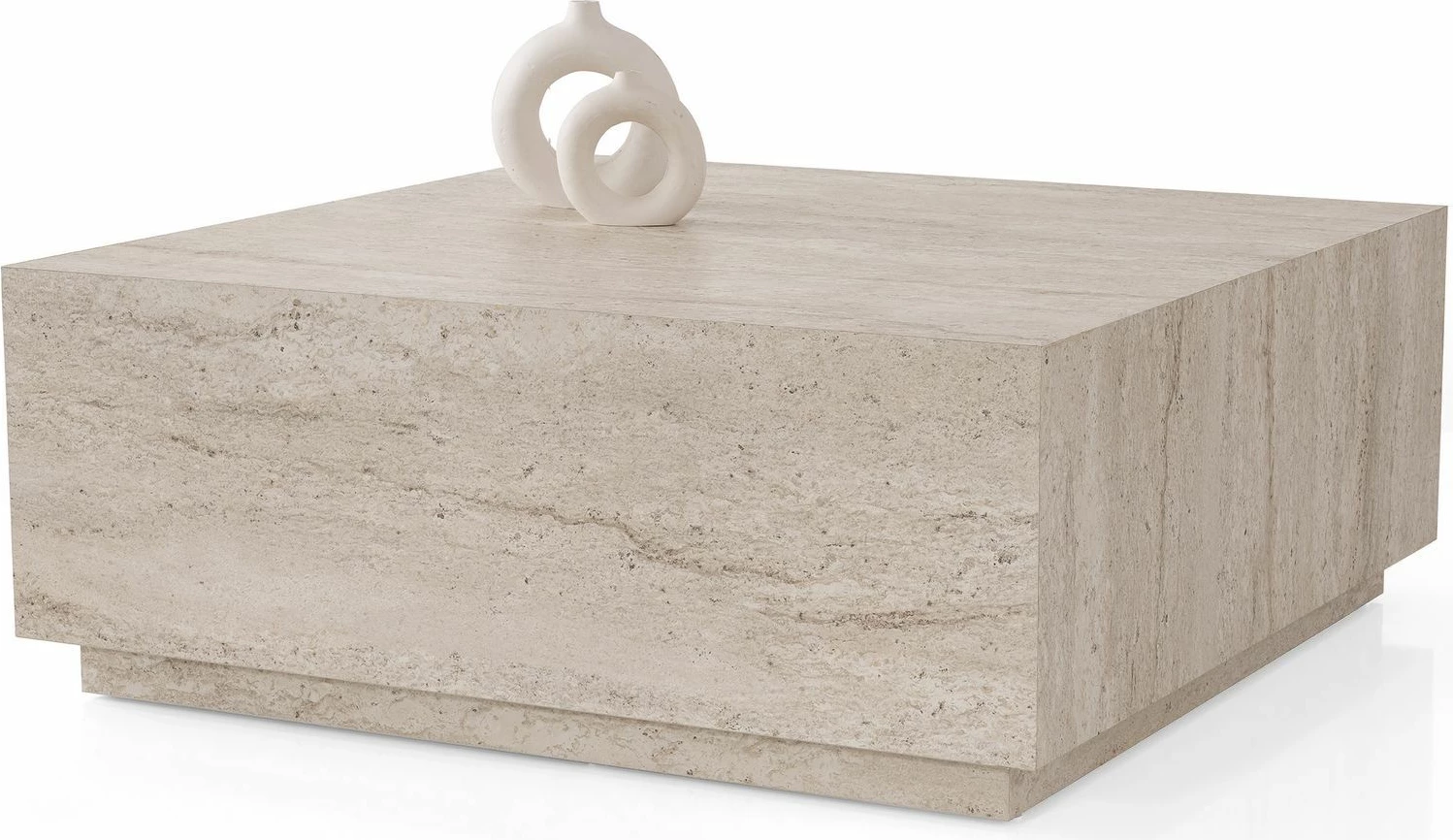 Tavolinë kafeje Skye Decor, Lizbon, ngjyrë travertin, 90x35.5x90cm