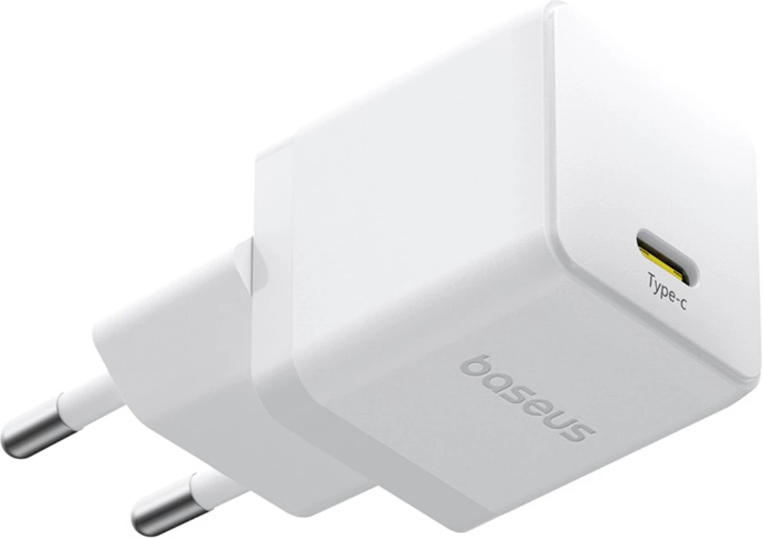 Karikues muri Baseus Palm 1C, 20W, me kabllo USB-C 1m, Bardhë