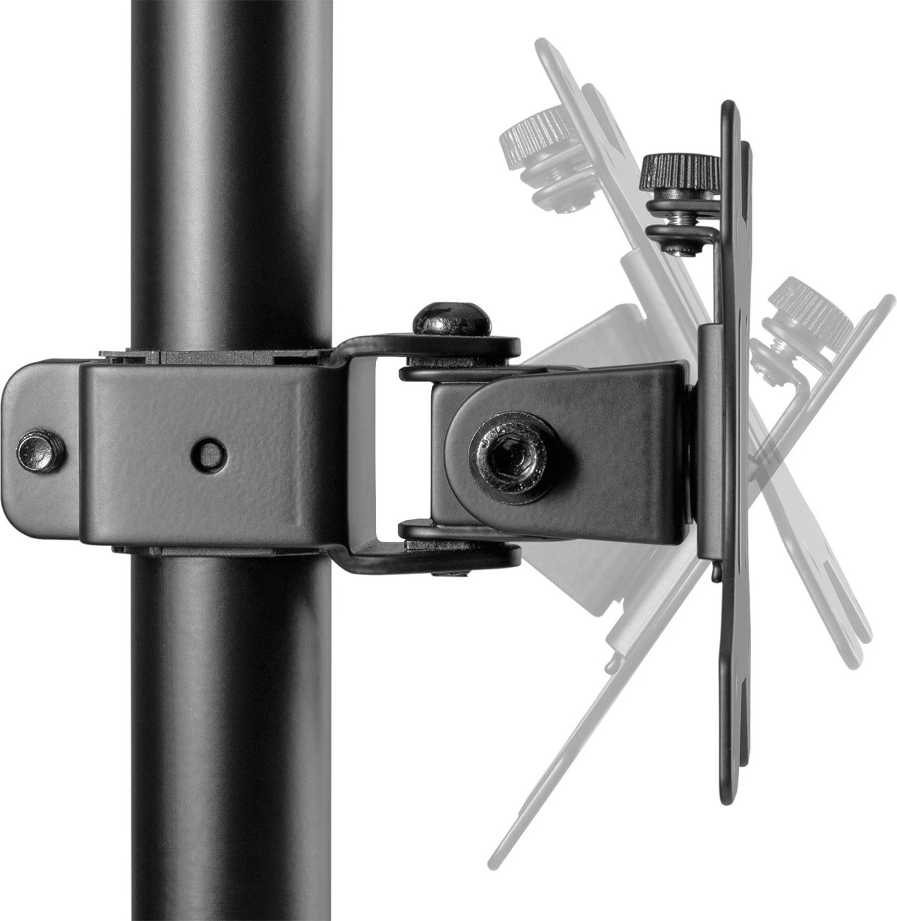 Mbajtëse monitorësh Digitus Universal Dual, vertikale, kapëse, deri 32 inç, e zezë