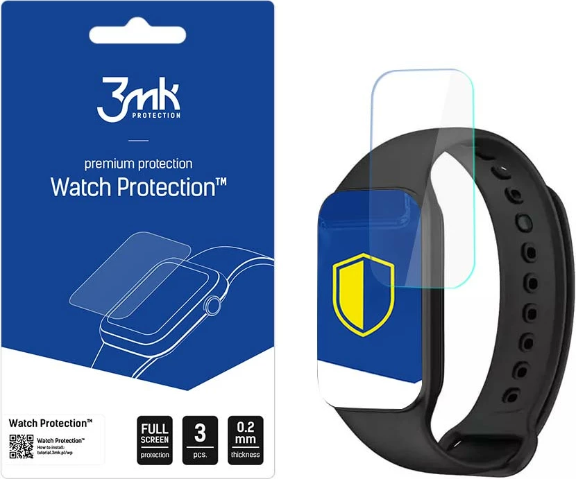Film mbrojtës për orë të mençur 3mk Protection Watch Protection ARC+ për Xiaomi Redmi Smart Band 2, Transparent