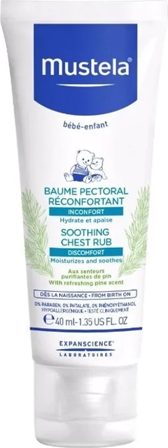 Balsam për gjoks Mustela Soothing Chest Rub, 40ml