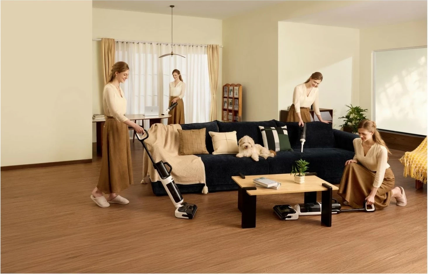 Fshesë me ujë Tineco Floor One Switch i5 Stretch, bardhë