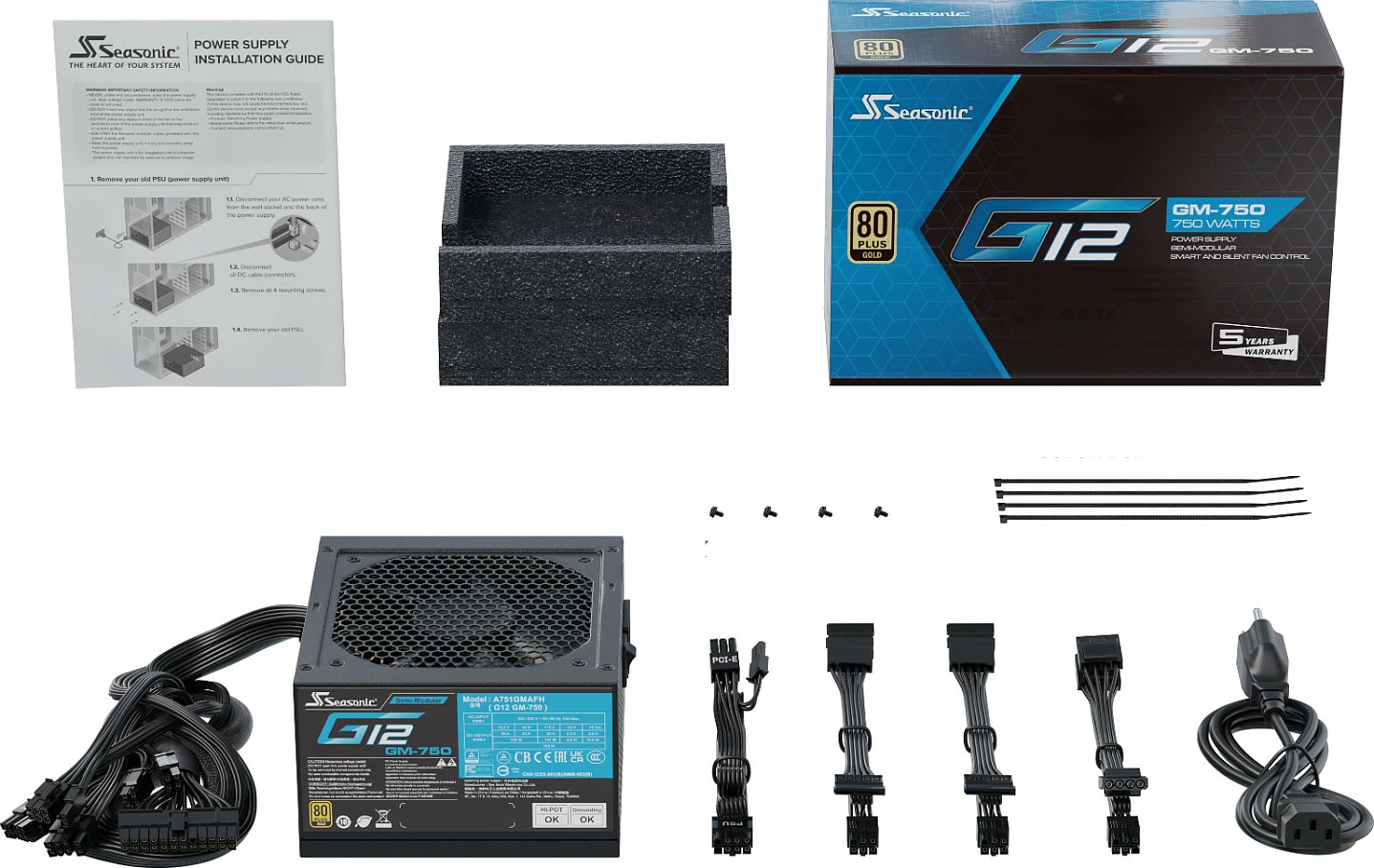 Furnizues me rrymë Sea Sonic FOCUS SSR-750M, 750W, 80+ Gold