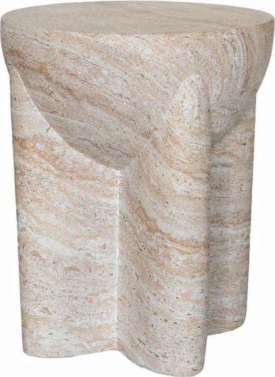 Tavolinë anësore Lithos Handle, bezhë, 36.5x36.5x46.5