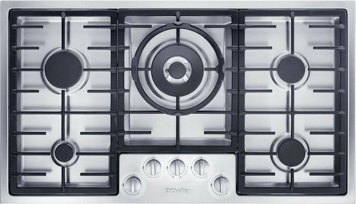 Pllakë gatimi me gaz Miele KM 2356-1 90 cm e integrueshme, inox