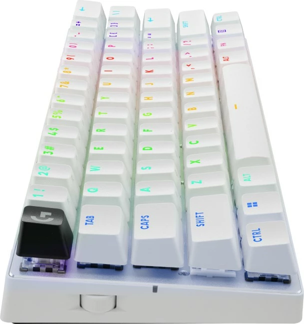 Tastierë Logitech PRO X 60 TKL LIGHTSPEED, RGB, wireless, e bardhë