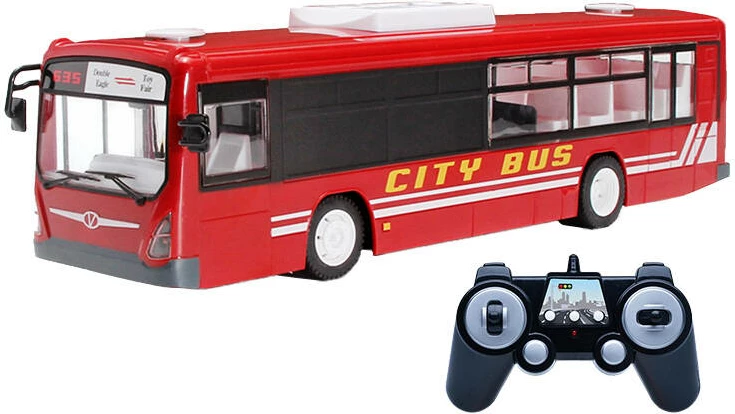 Autobus qyteti me telekomandë Double Eagle E635-003, i kuq, 1:20