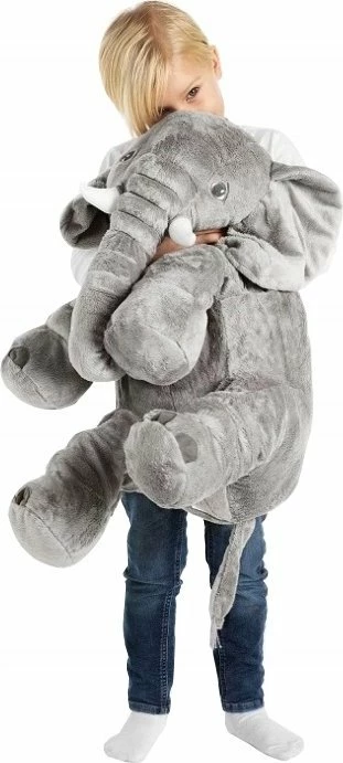 Jastëk lodër pelushi elefant, Gotel B48L, 70 cm, gri