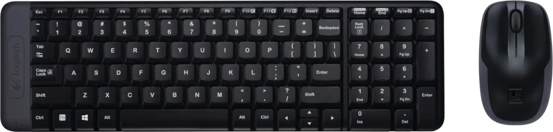 Set tastierë dhe Maus, Logitech, MK220 920-003161, US-International layout, e zezë