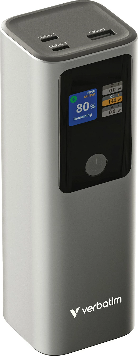 Power bank Verbatim Charge 'n' Go 27000mAh, 183W, PD 3.1/QC 3.0, Gri
