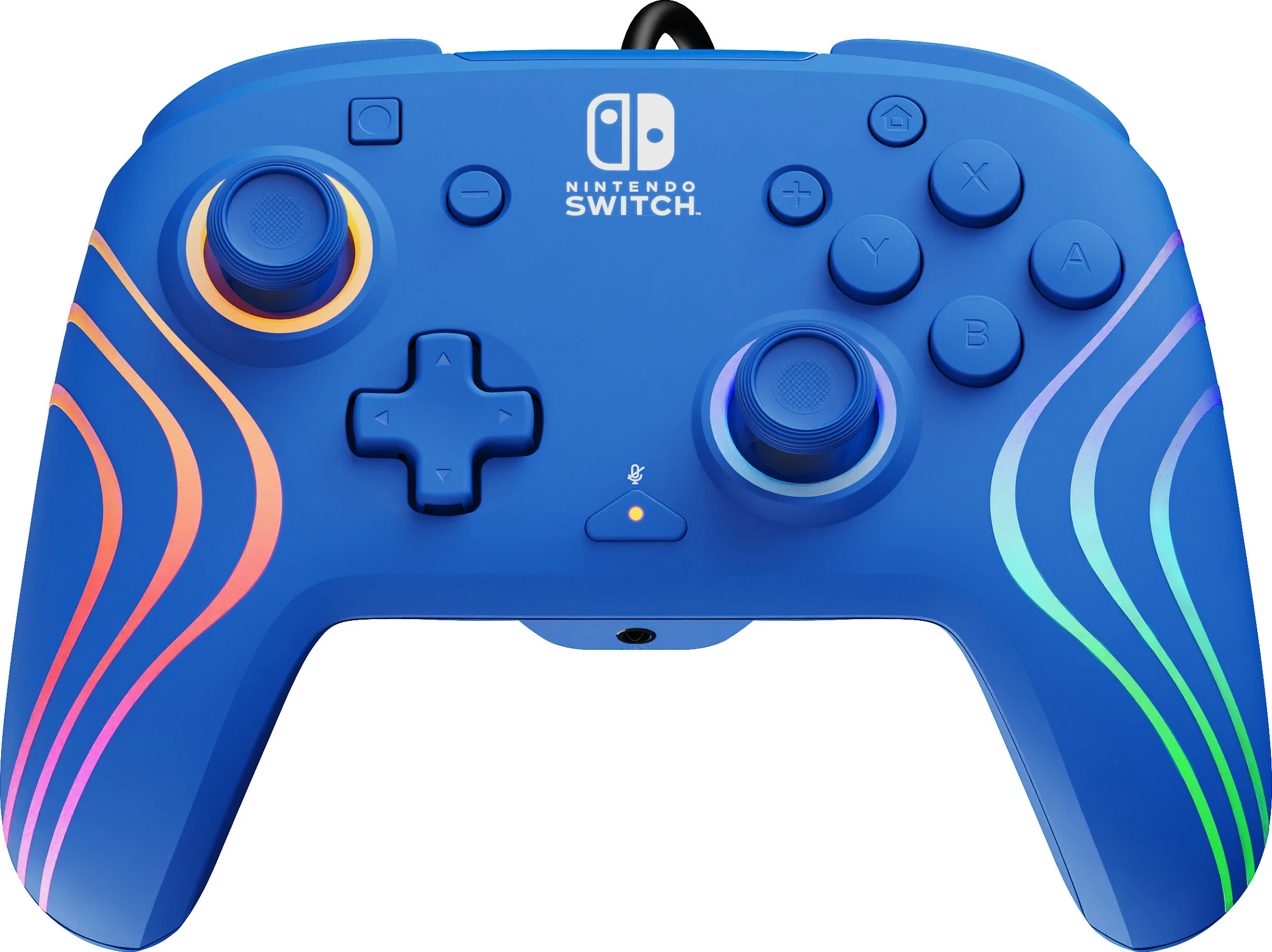 Kontroller PDP Afterglow Wave, për Nintendo Switch/OLED, Wired USB, RGB, blu