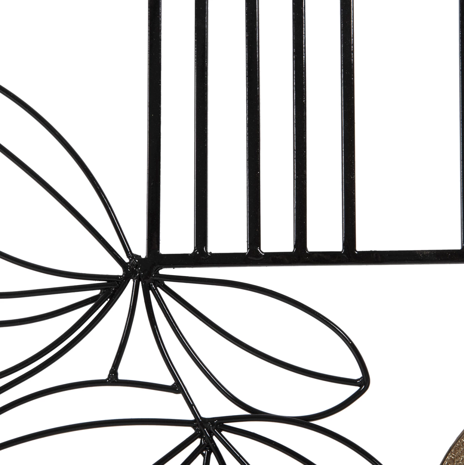 Dekor për mur, ngjyrë druri natyral dhe metal i zi, FH4218, 66x100 cm