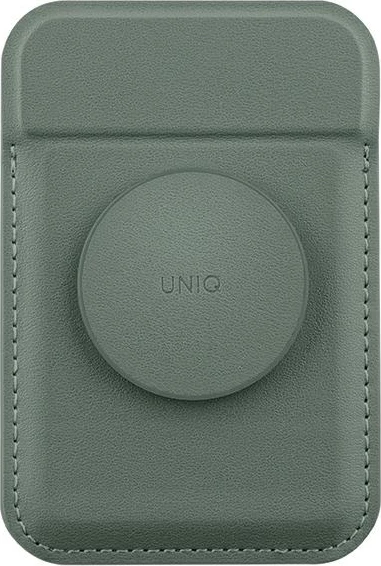 Portofol magnetik për karta UNIQ Flixa me mbajtëse, për MagSafe, Jeshile