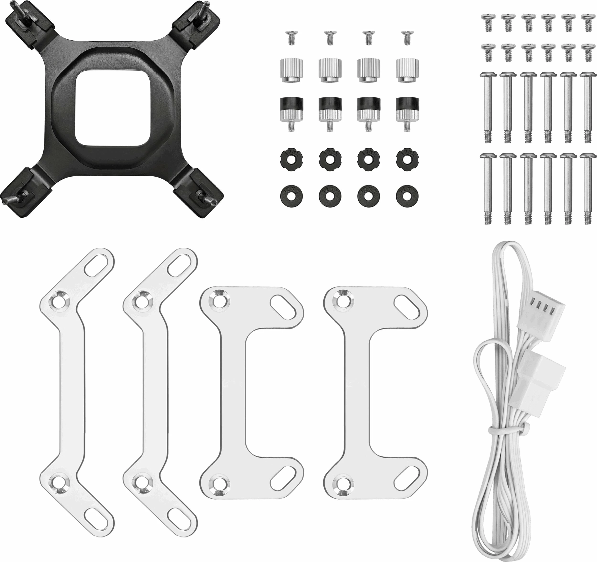 Ftohës me ujë AIO Deepcool Mystique 360 WH, radiator 360mm, 3x120mm ARGB, LCD 2.8", i bardhë