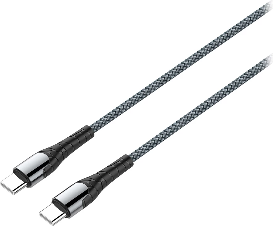 Kabllo USB-C në USB-C Moye Connect 68W 2m për karikim të shpejtë, gri