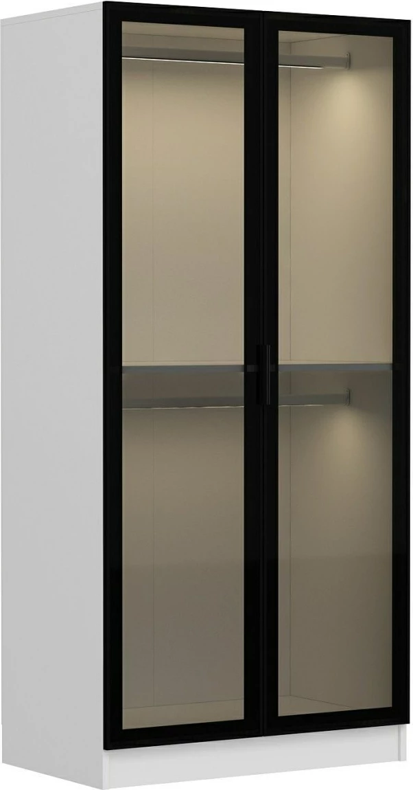 Dollap Hanah Home, xham i zi, 210cm