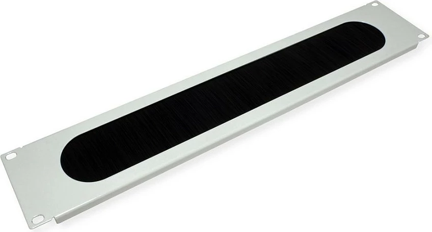 Kanal kabllosh VALUE 26.99.0314, 19", 2U, me furça, gri e çelët