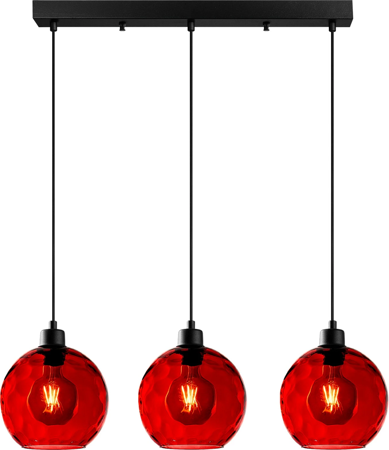 Llambë tavani Opviq Benek, e kuqe, 70x20x120cm