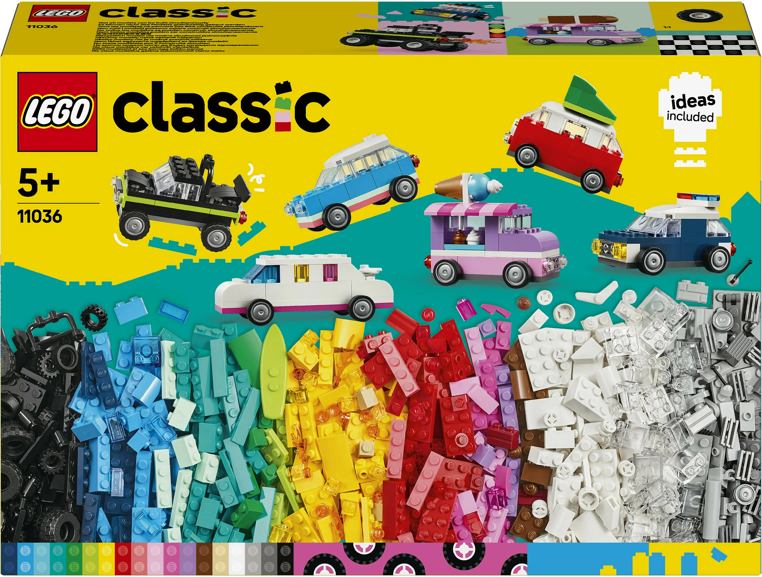 Set ndërtimi LEGO Classic 11036, 900 pjesë, ngjyra të ndryshme