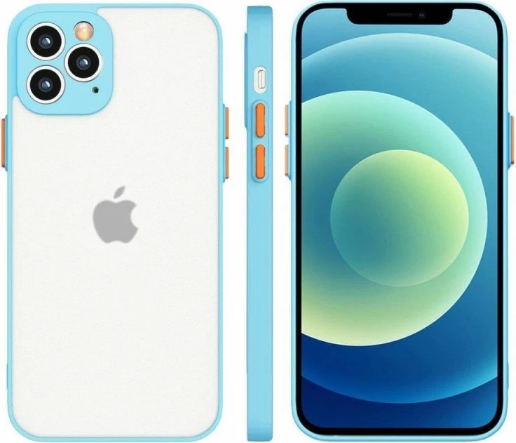 Kapak silikon për Samsung Galaxy A22 4G Hurtel Milky Case, kaltër